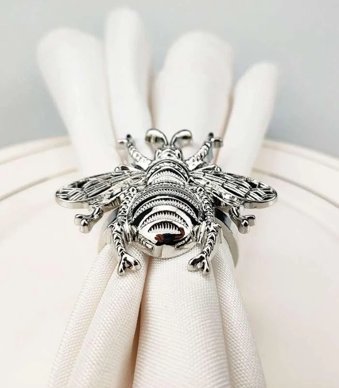 6 Pcs Set Bumble Bee Napkin Rings 5.7cm -  - #tag1#