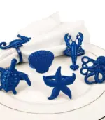 6 Pcs Set Coastal Napkin Rings Coastal Napkin Rings Napkin Rings tag1