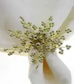 6 Pcs Set Pearl Napkin Rings Beaded 5.5 cm Napkin Rings tag1