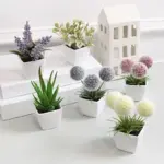 6 Pots of Mini Artificial Plant