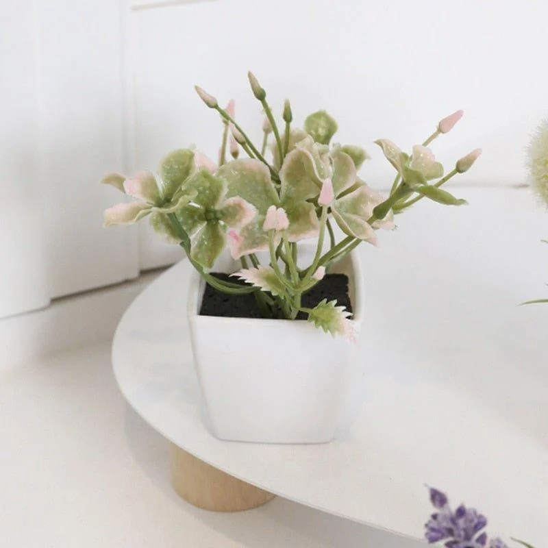 6 Pots of Mini Artificial Plant -