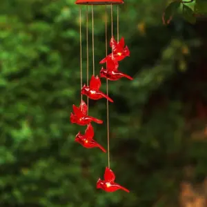 Red bird solar light