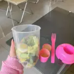 6pcs Portable Salad Cup with Fork and Lid Healthy Salad Container tag1