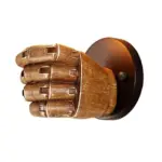 7.5X11cm Creative Wooden Fist Wall Lamp tag1