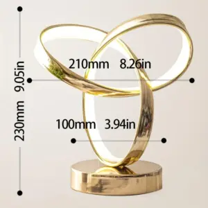 Small Table Lamp, USB Power Supply Night Light, Three Colors Infinitely Dimmable, Wall Cabinet Bookcase Shaped Ornaments Decorative Lamp