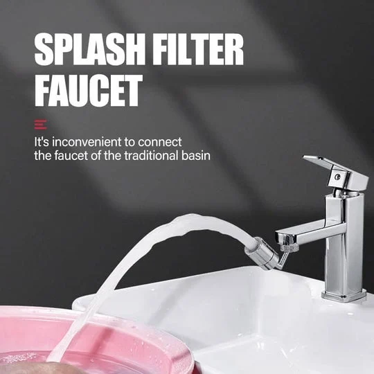 720° Rotatable Universal Splash Filter Faucet with 4-Layer -  - #tag1#