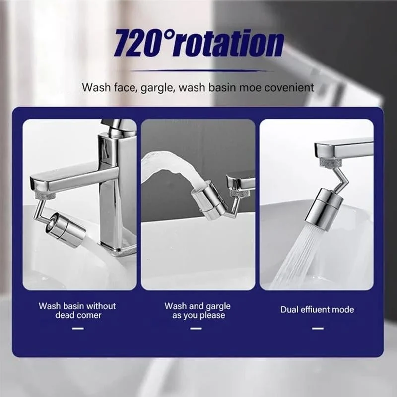 720° Rotatable Universal Splash Filter Faucet with 4-Layer -  - #tag1#
