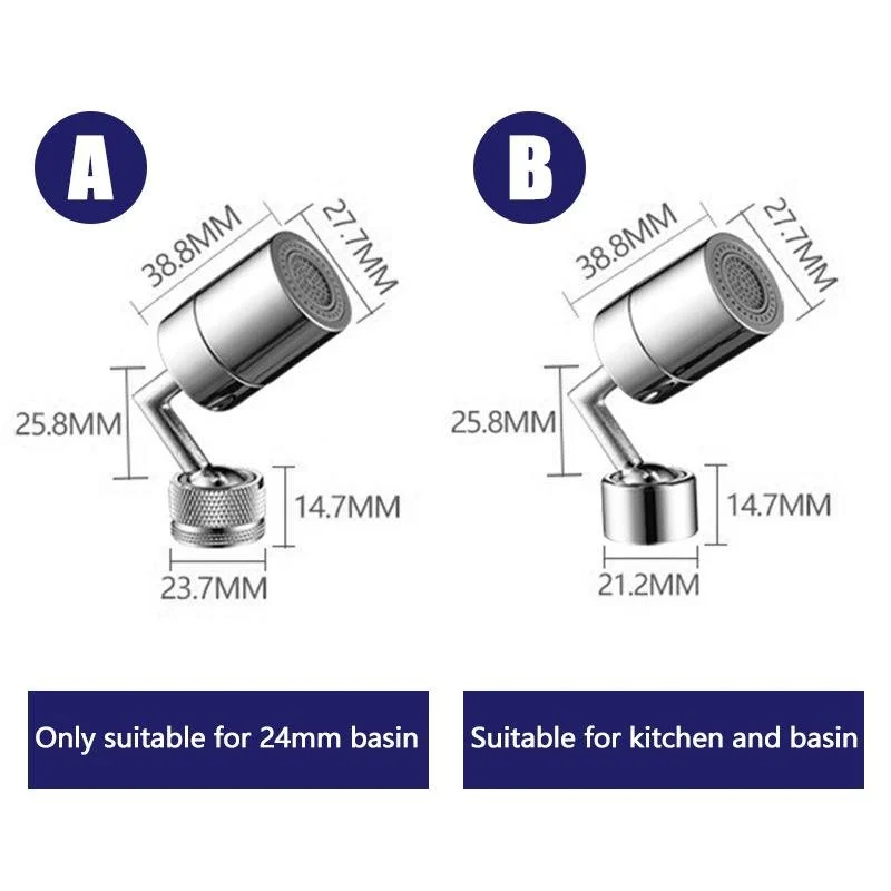 720° Rotatable Universal Splash Filter Faucet with 4-Layer -  - #tag1#