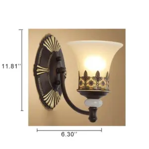 LuminoGlow - Retro wall lamp with double lampshades