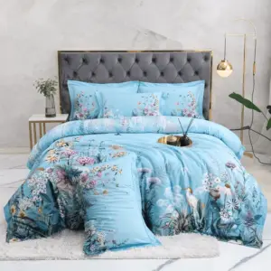 Homeko Sky Blue Egyptian Cotton Bedding Set