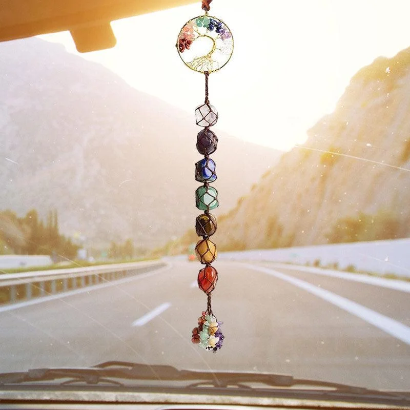 7 Chakra Stone Healing Crystal Tree of Life Decoration -  - #tag1#