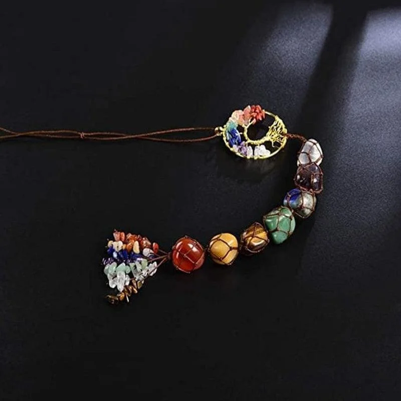 7 Chakra Stone Healing Crystal Tree of Life Decoration -  - #tag1#
