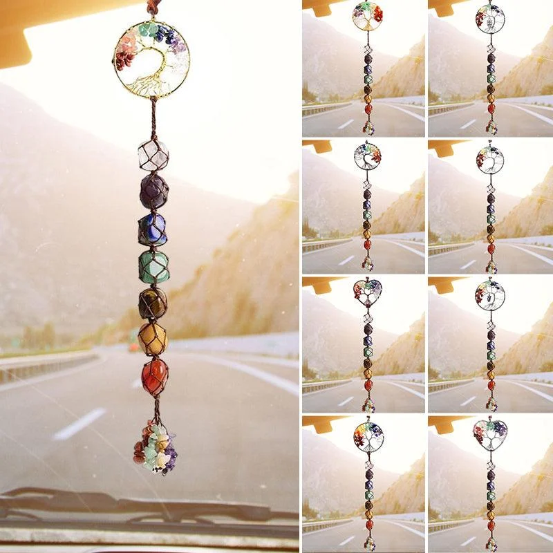 7 Chakra Stone Healing Crystal Tree of Life Decoration -  - #tag1#