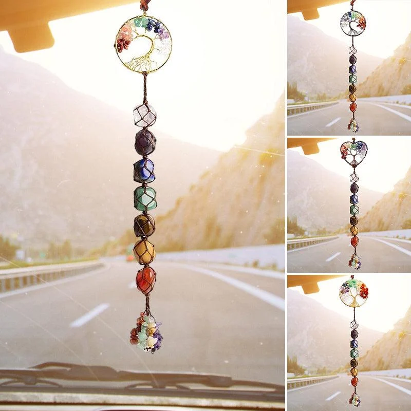 7 Chakra Stone Healing Crystal Tree of Life Decoration -  - #tag1#