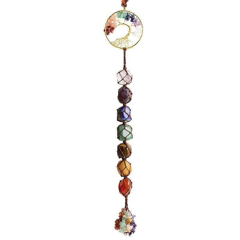 7 Chakra Stone Healing Crystal Tree of Life Decoration -  - #tag1#