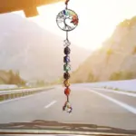 7 Chakra Stone Healing Crystal Tree of Life Decoration tag1