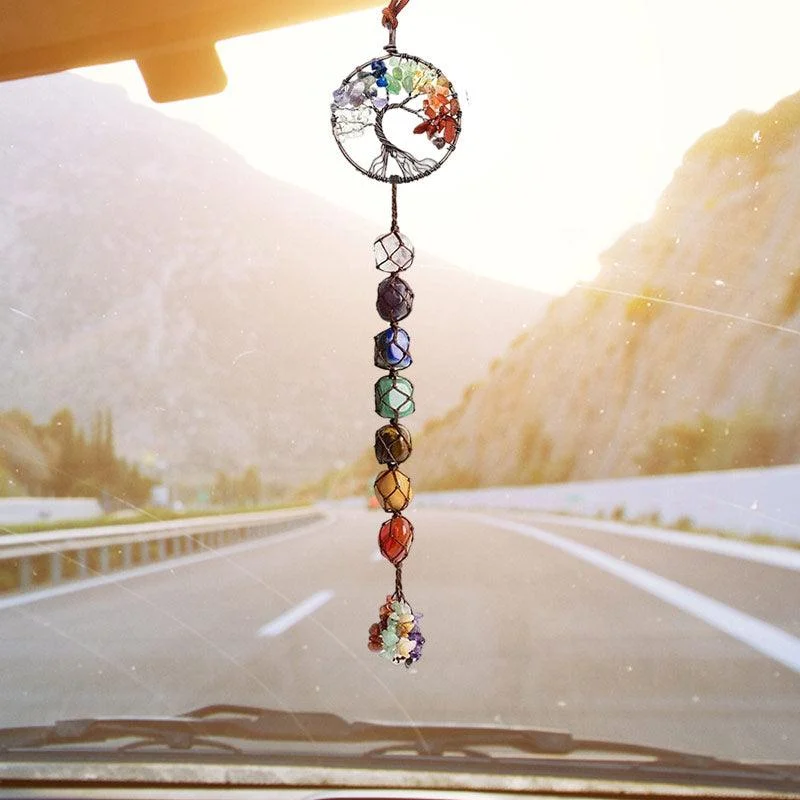 7 Chakra Stone Healing Crystal Tree of Life Decoration -  - #tag1#