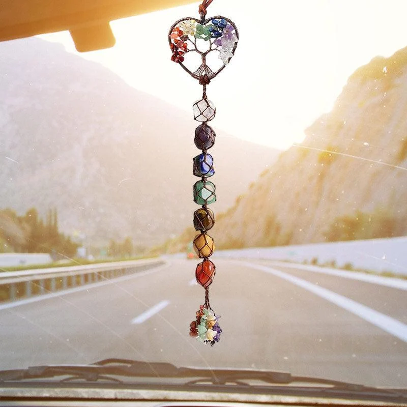 7 Chakra Stone Healing Crystal Tree of Life Decoration -  - #tag1#