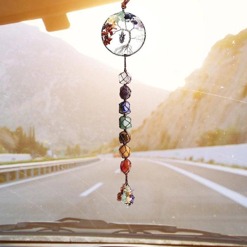 7 Chakra Stone Healing Crystal Tree of Life Decoration -  - #tag1#