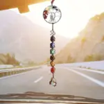7 Chakra Stone Healing Crystal Tree of Life Decoration tag1