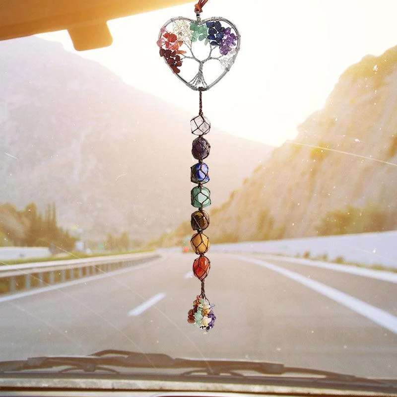 7 Chakra Stone Healing Crystal Tree of Life Decoration -  - #tag1#