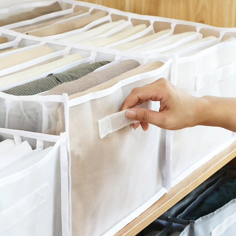 7 Grids Wardrobe Clothes Mesh Divider Organizer -  - #tag1#