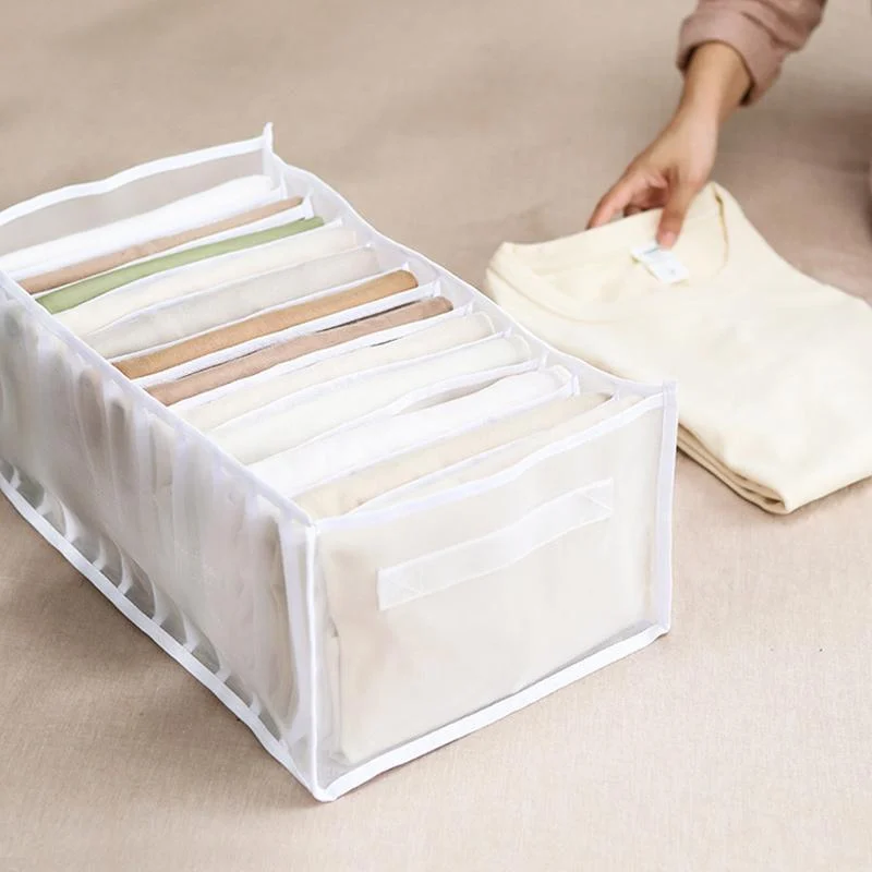 7 Grids Wardrobe Clothes Mesh Divider Organizer -  - #tag1#