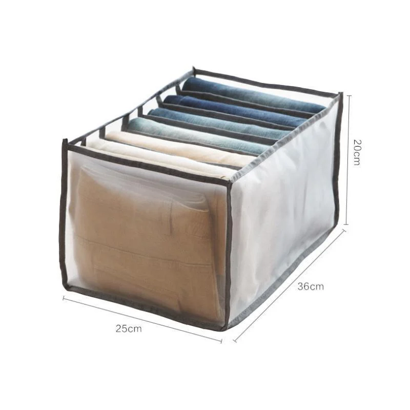 7 Grids Wardrobe Clothes Mesh Divider Organizer -  - #tag1#