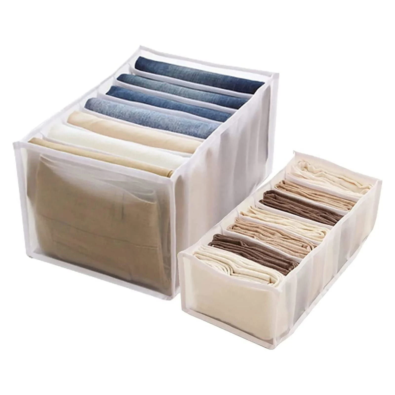 7 Grids Wardrobe Clothes Mesh Divider Organizer -  - #tag1#