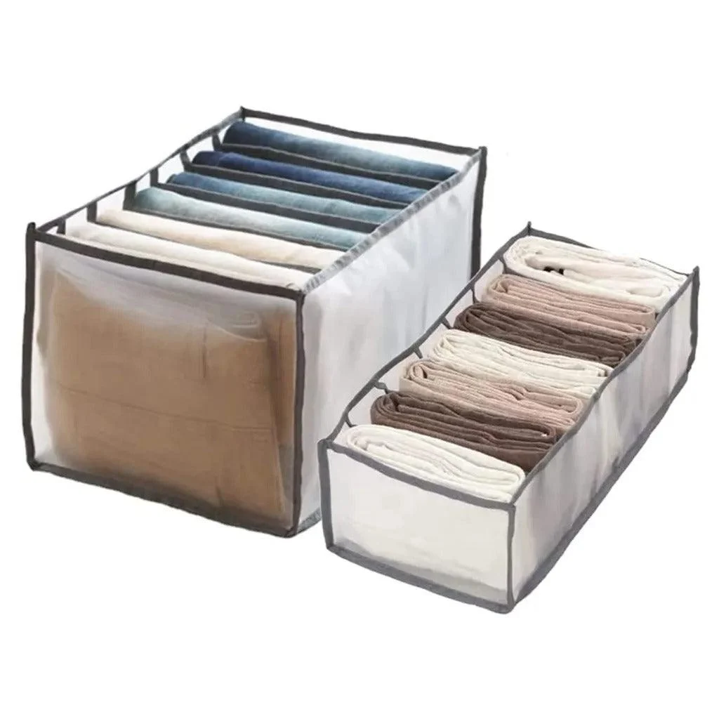 7 Grids Wardrobe Clothes Mesh Divider Organizer -  - #tag1#
