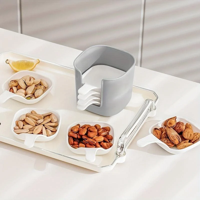 7pcs/set, Sauce Dish, Food Sauce Dish, Dipping Dish Set, Food Storage And Container -  - #tag1#