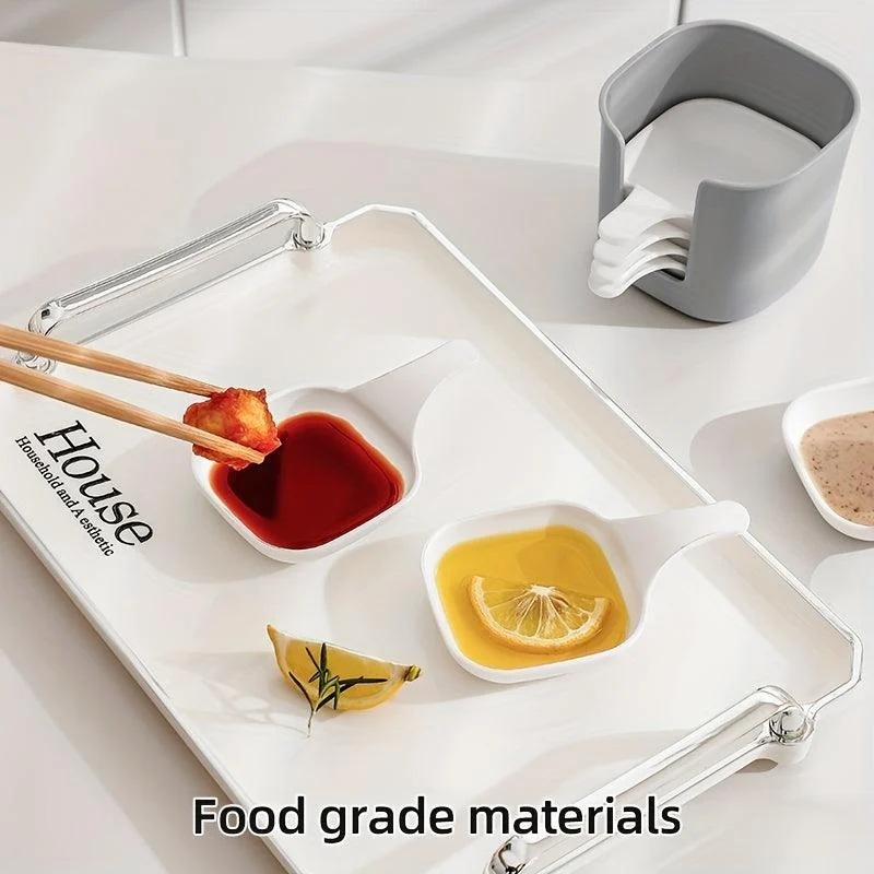 7pcs/set, Sauce Dish, Food Sauce Dish, Dipping Dish Set, Food Storage And Container -  - #tag1#