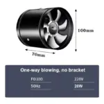 7tl44 6 8 Pipe Exhaust Fan Air Ventilator Metal Pipe Ventilation Exhaust Fan Mini Extractor Bathroom