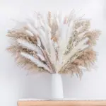 80Pcs Natural Dried Flowers Pampas Grass Bouquet Boho Home Decor tag1