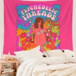 80 s Retro Hippie Style Wall Hanging Tapestry tag1