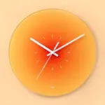 8OFAJoylove Nordic Sunset Wall Clock Celebrity Ins Light Luxury Living Room Punch free Creative Decoration Mute