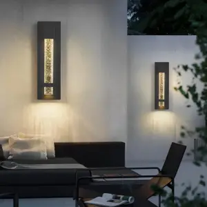 Waterproof Wired Bell Glass Outdoor Wall Lamp