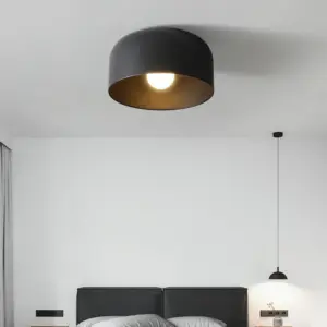 Homeko Round Iron Flush Mount Ceiling Lamp