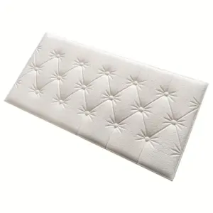8pcs Thickened 3D Anti-Collision Wall Sticker, Tatami Bedside Soft Bag Back Cushion Self-Adhesive Wall Panels