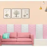 8pcs Thickened 3D Anti Collision Wall Sticker Tatami Bedside Soft Bag Back Cushion Self Adhesive Wall Panels tag1