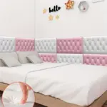 8pcs Thickened 3D Anti Collision Wall Sticker Tatami Bedside Soft Bag Back Cushion Self Adhesive Wall Panels tag1