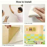 8pcs Thickened 3D Anti Collision Wall Sticker Tatami Bedside Soft Bag Back Cushion Self Adhesive Wall Panels tag1