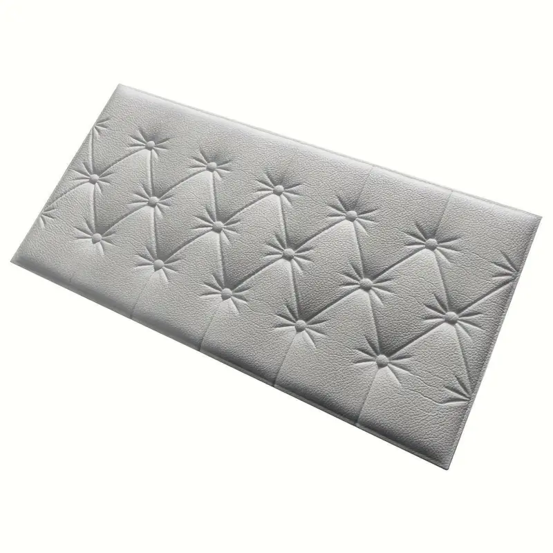 8pcs Thickened 3D Anti Collision Wall Sticker Tatami Bedside Soft Bag Back Cushion Self Adhesive Wall Panels tag1