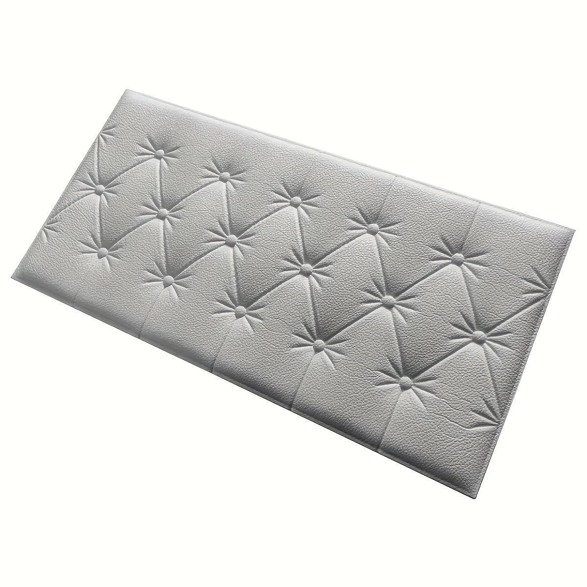 8pcs Thickened 3D Anti-Collision Wall Sticker, Tatami Bedside Soft Bag Back Cushion Self-Adhesive Wall Panels -  - #tag1#