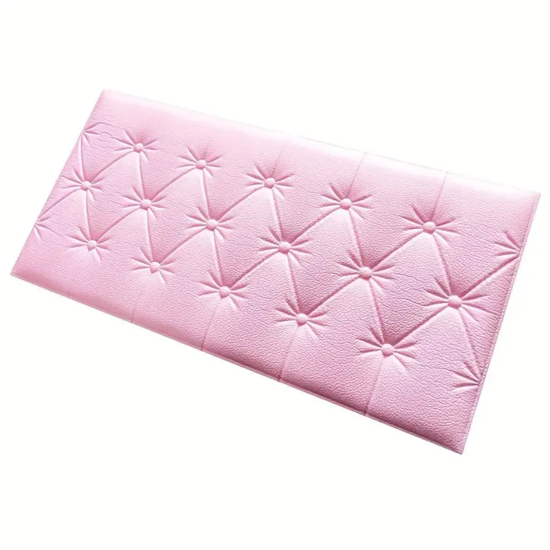 8pcs Thickened 3D Anti Collision Wall Sticker Tatami Bedside Soft Bag Back Cushion Self Adhesive Wall Panels tag1