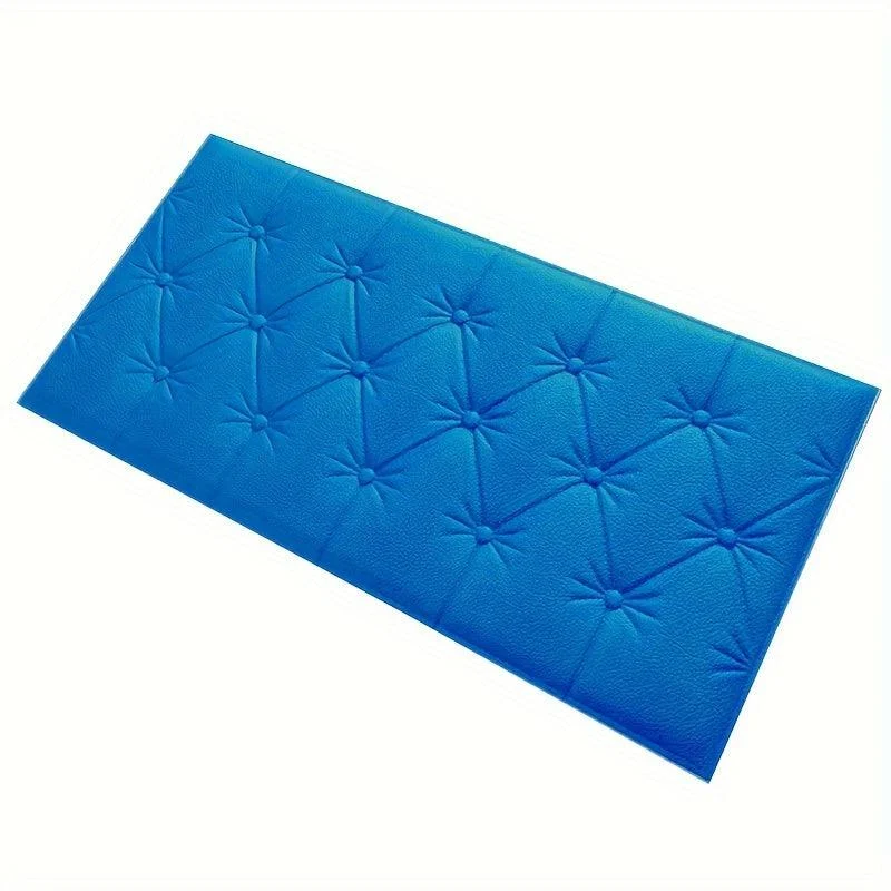 8pcs Thickened 3D Anti-Collision Wall Sticker, Tatami Bedside Soft Bag Back Cushion Self-Adhesive Wall Panels -  - #tag1#