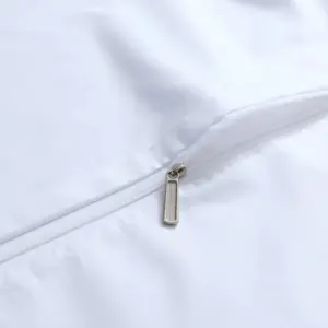 Homeko Dark Blue Stripe Egyptian Cotton Luxury White Bedding Set