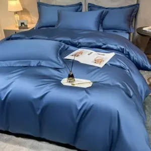 Homeko Royal Blue Cotton Bedding Set
