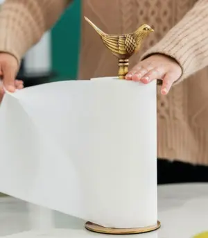 Solid Brass Paper Towel Holder