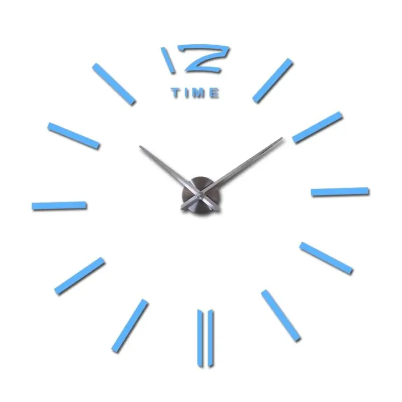 9r27sale wall clock watch clocks 3d diy acrylic mirror stickers Living Room Quartz Needle Europe horloge